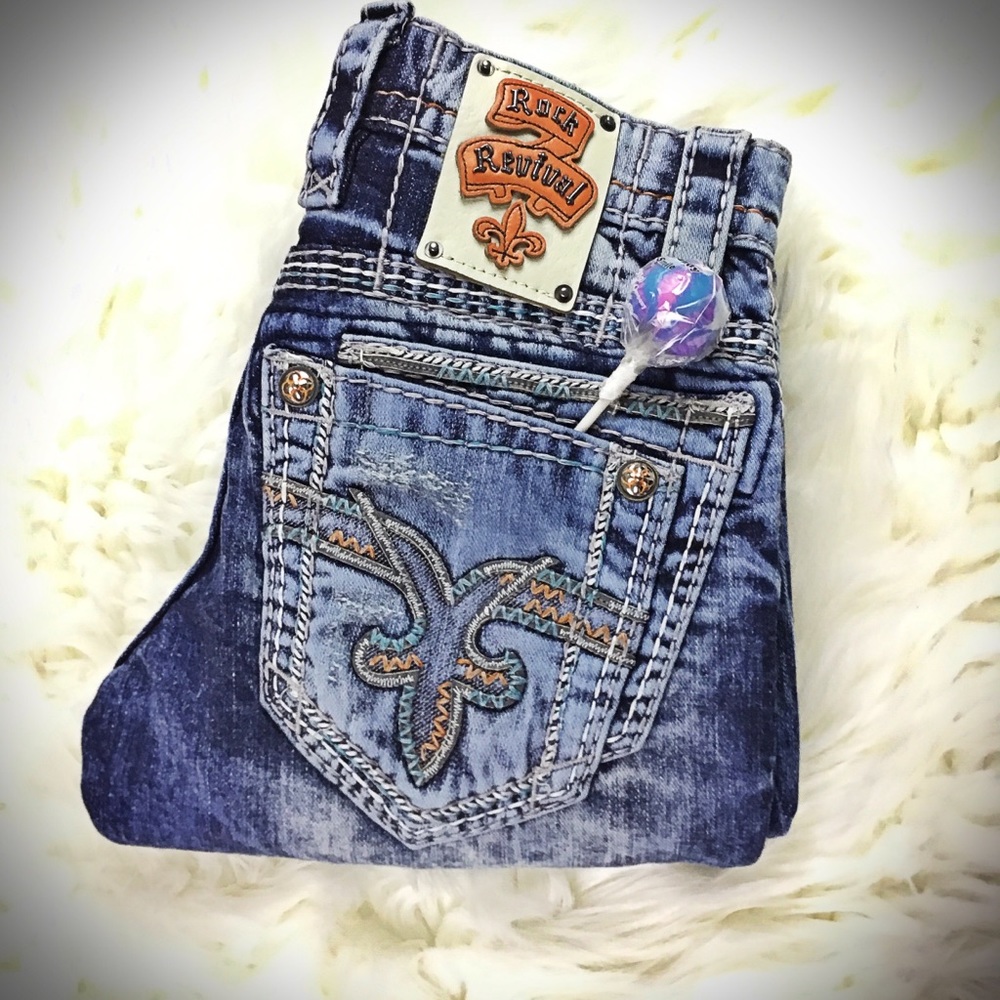 Rock Revival Felix Slim Straight 28x29 by buckle - Picture 1 of 8